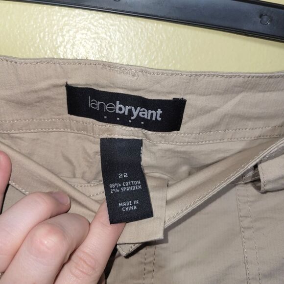 New Lane Bryant Khaki Shorts 22 - Picture 9 of 11